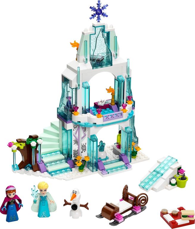 LEGO® Disney El Brillante Castillo de Hielo de Elsa partes