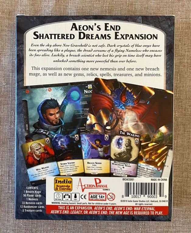 Aeon's End: Shattered Dreams back of the box