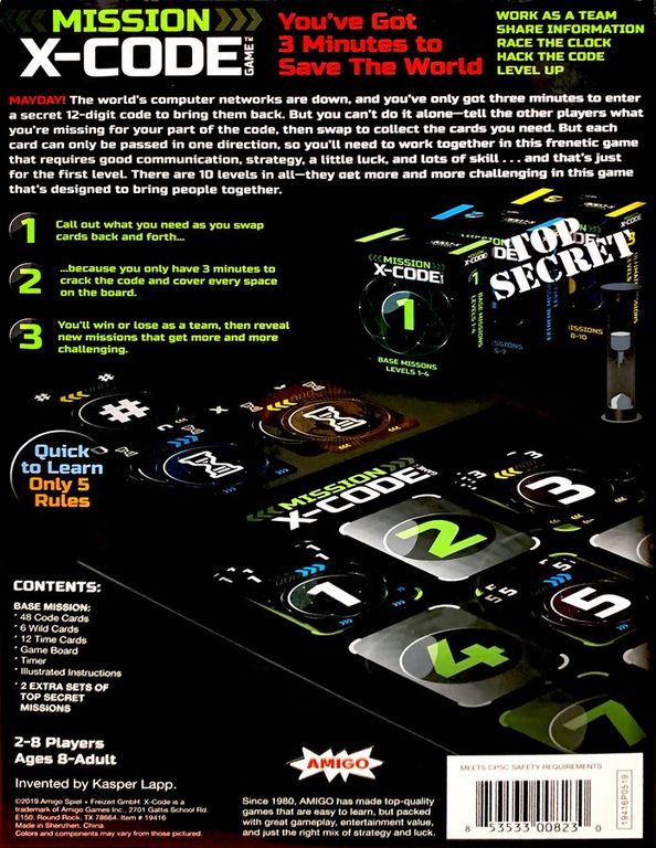 X-Code back of the box