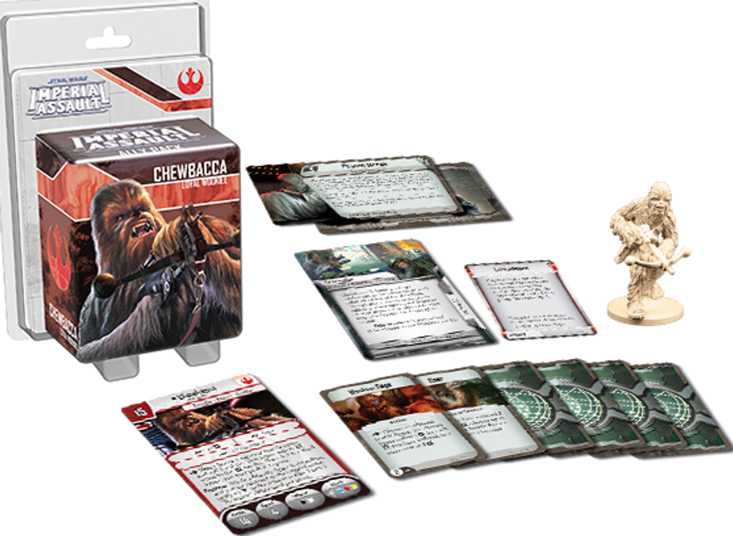 Star Wars: Assaut sur l'empire - Chewbacca Paquet d'Extension Allié composants