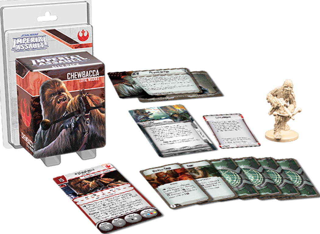 Star Wars: Imperial Assault - Chewbacca Verbündeten-Pack komponenten