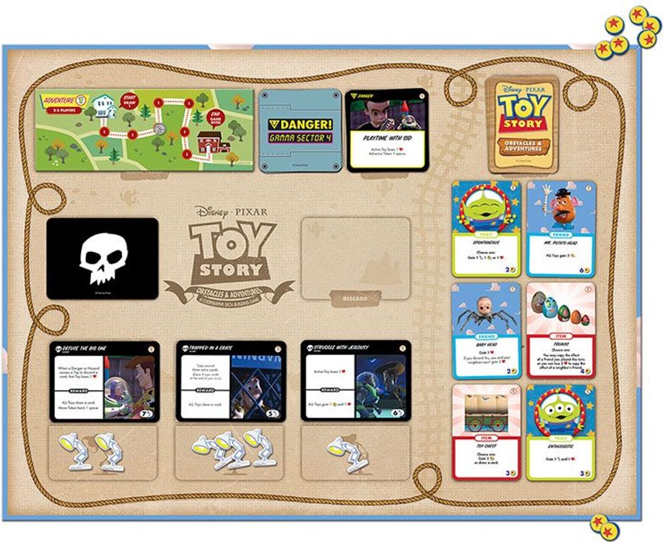 Toy Story: Obstacles & Adventures game board