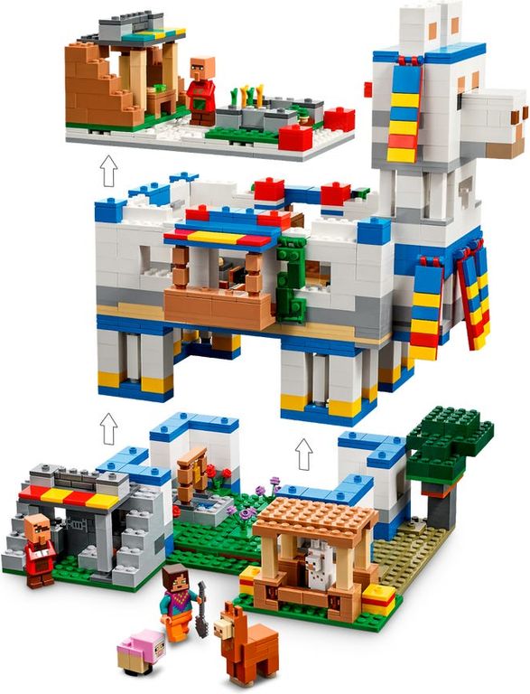 LEGO® Minecraft Das Lamadorf komponenten