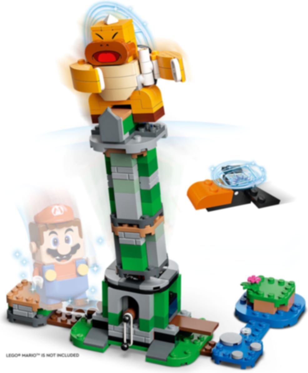 LEGO® Super Mario™ Boss Sumo Bro Topple Tower Expansion Set gameplay