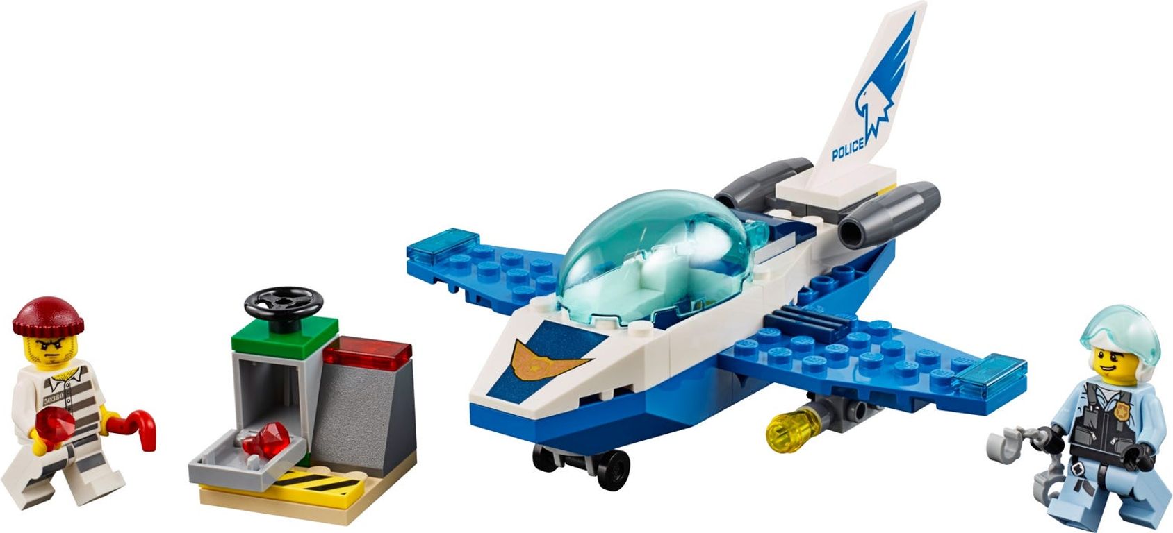 LEGO® City Sky Police Jet Patrol components