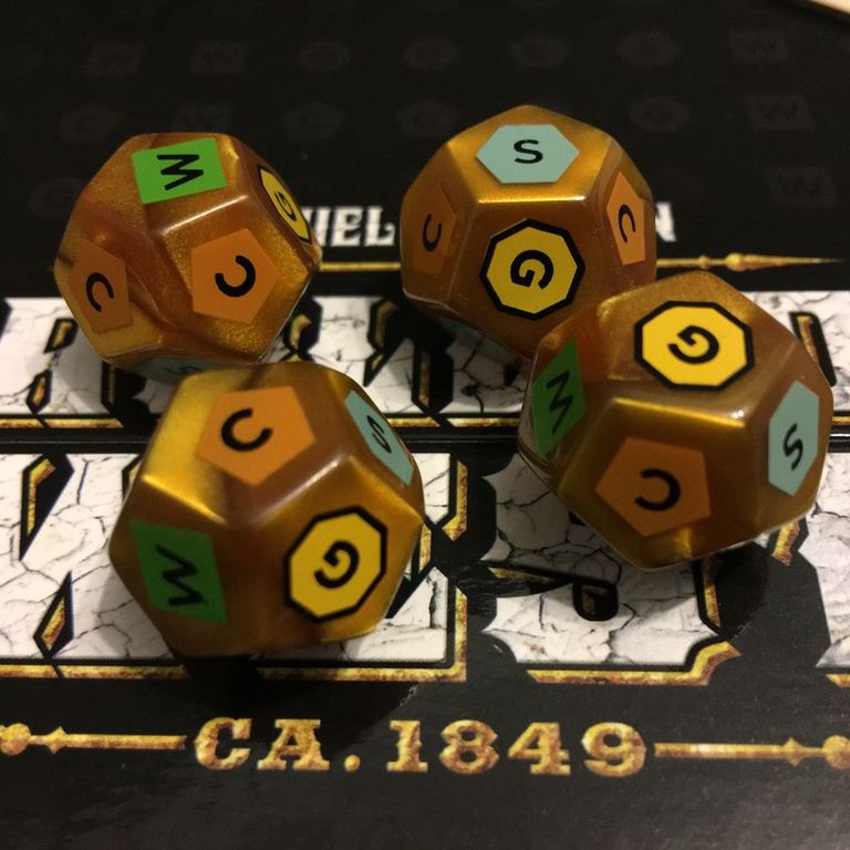 Rolled West dice