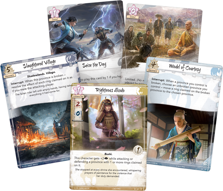 Legend of the Five Rings: The Card Game – Clan War cards