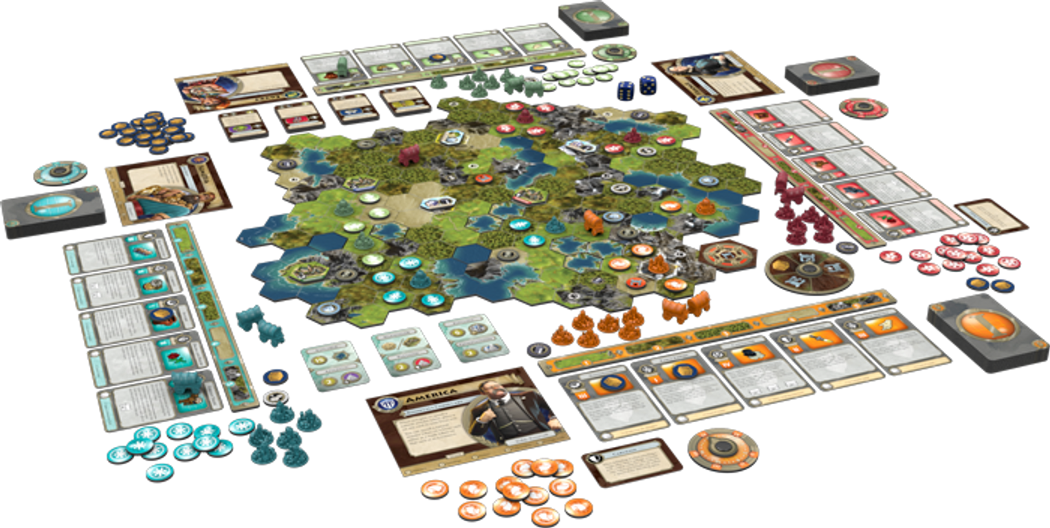 Sid Meier's Civilization: A New Dawn components