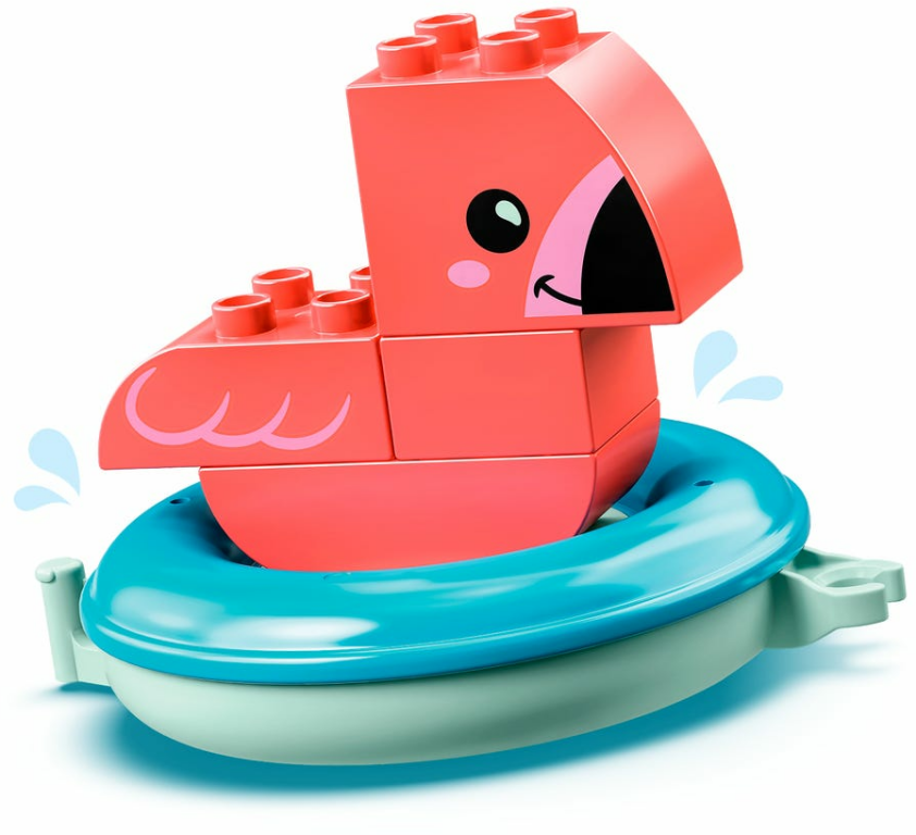 LEGO® DUPLO® Jouet de bain : l’île flottante des animaux composants