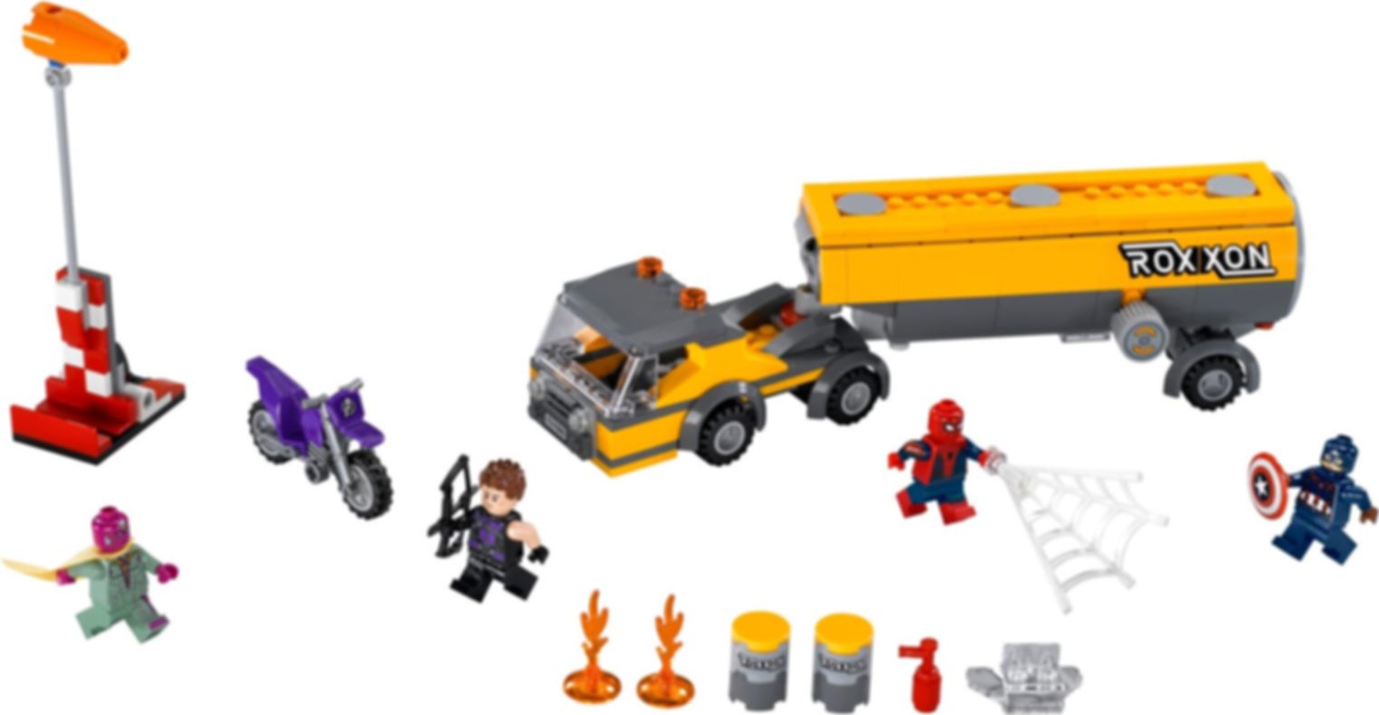 LEGO® Marvel Tankwagen Tegenslag componenten