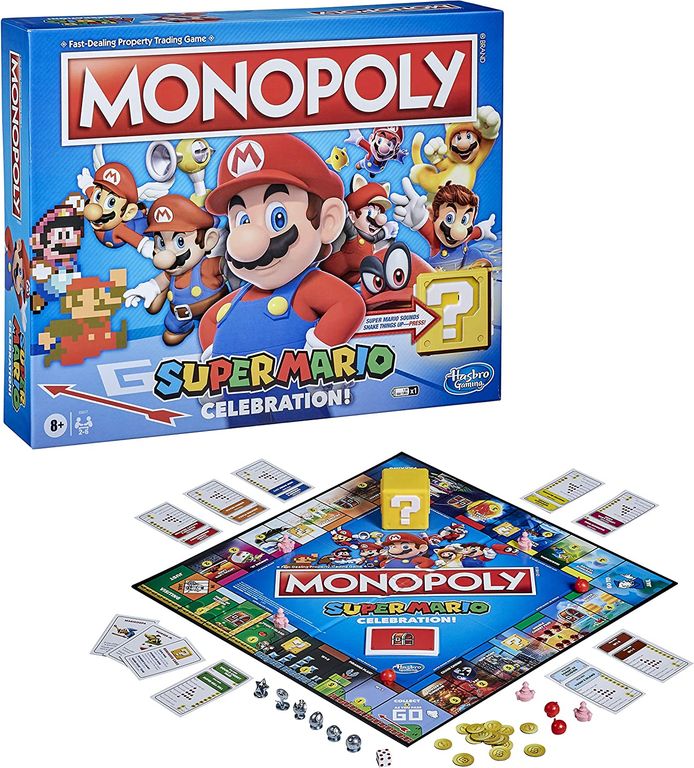 Monopoly Super Mario Celebration Edition composants