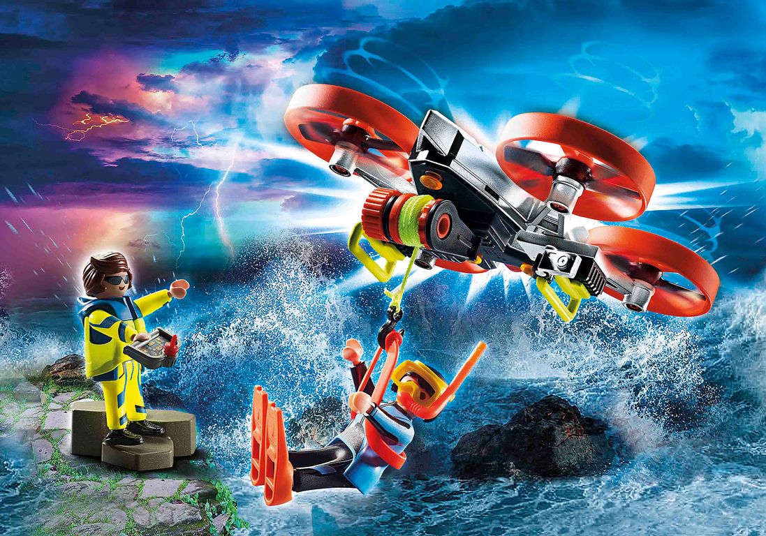 Playmobil® City Action Diver Rescue with Drone gameplay