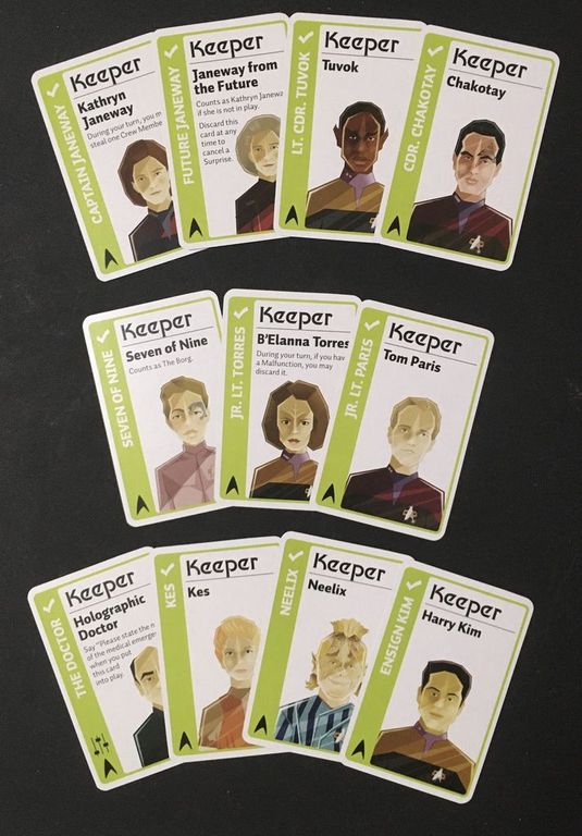 Star Trek: Voyager Fluxx cards