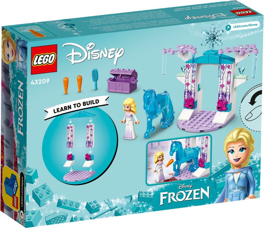 LEGO® Disney Elsa et l’écurie de glace du Nokk dos de la boîte