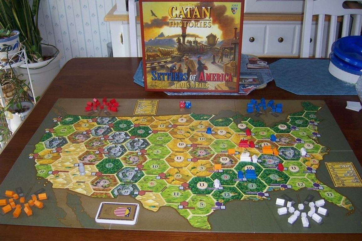 Catan Histories: Settlers of America - Trails to Rails komponenten