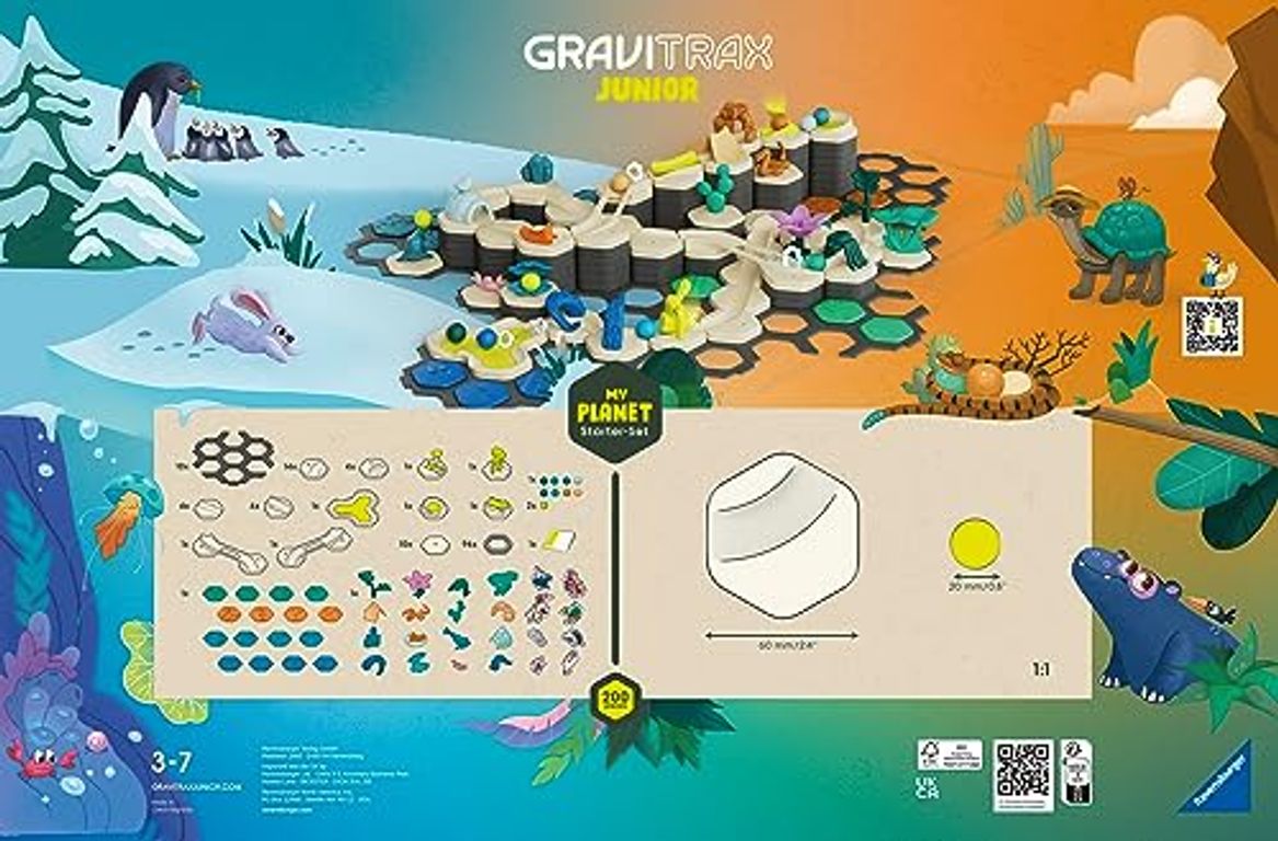 GraviTrax Junior Starter Set XXL - My Planet parte posterior de la caja