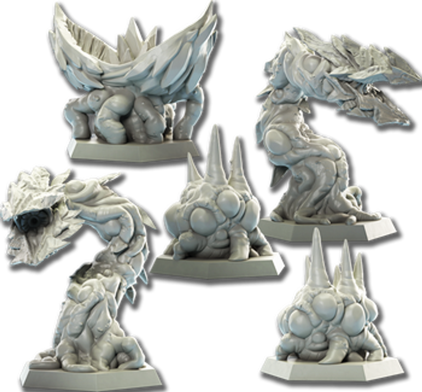 Deep Rock Galactic: The Board Game – Korlok Tyrant-Weed Miniature Expansion miniatures