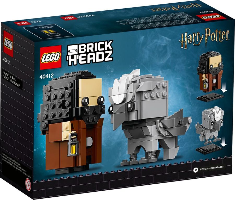 LEGO® BrickHeadz™ Hagrid & Buckbeak back of the box