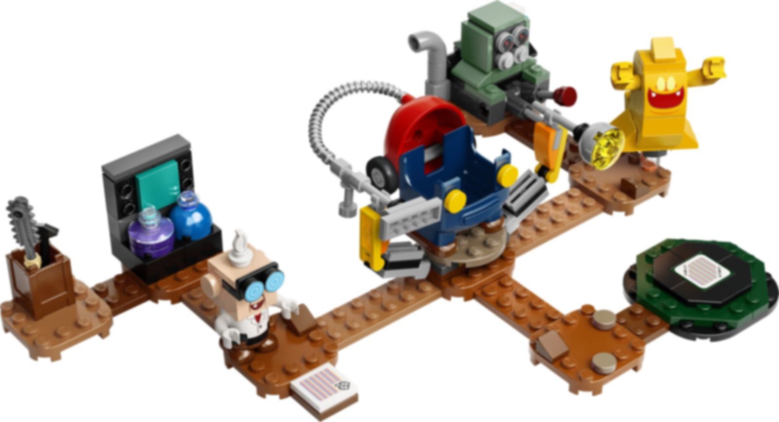 LEGO® Super Mario™ Luigi’s Mansion™ Lab and Poltergust Expansion Set components
