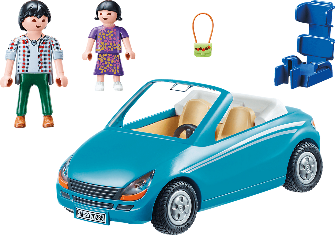 Playmobil® City Life Dad with girl and convertible components