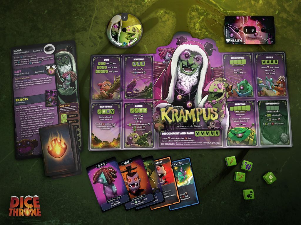 Dice Throne: Santa v. Krampus partes