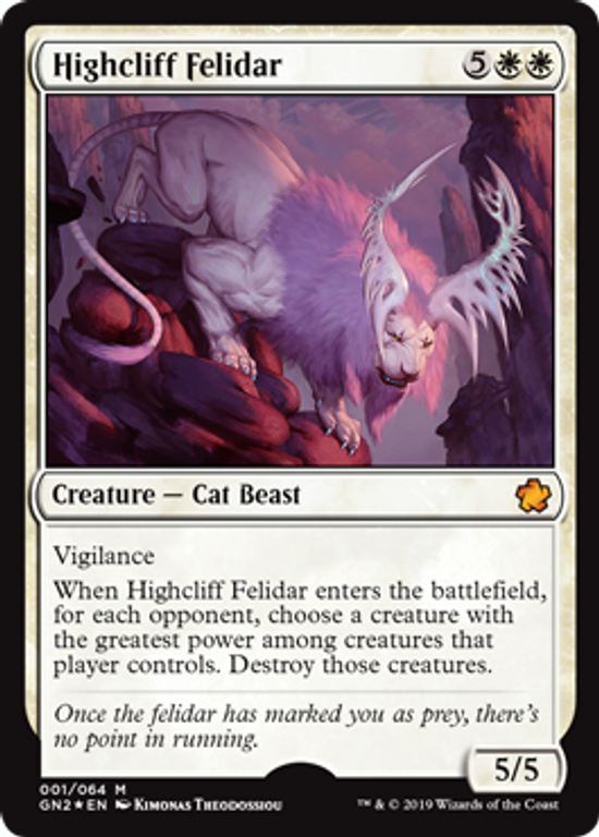 Magic Game Night 2019 Highcliff Felidar card