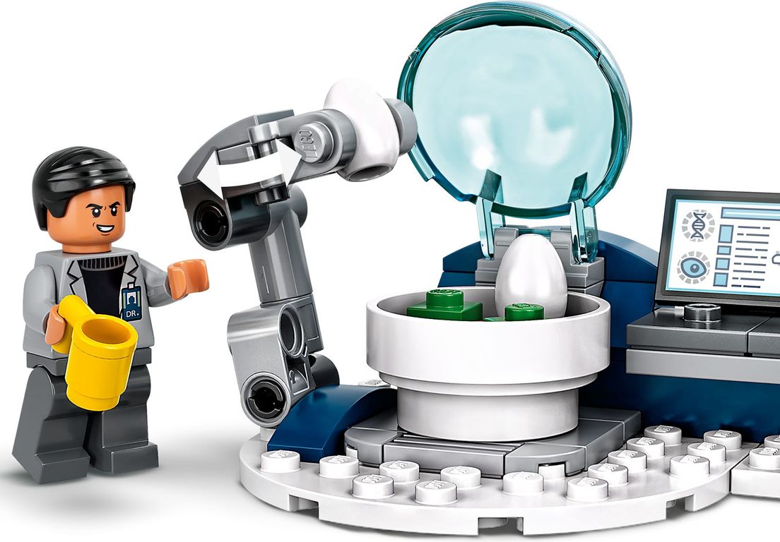 LEGO® Jurassic World Laboratorio del Dr. Wu: Fuga de las Crías de Dinosaurio partes