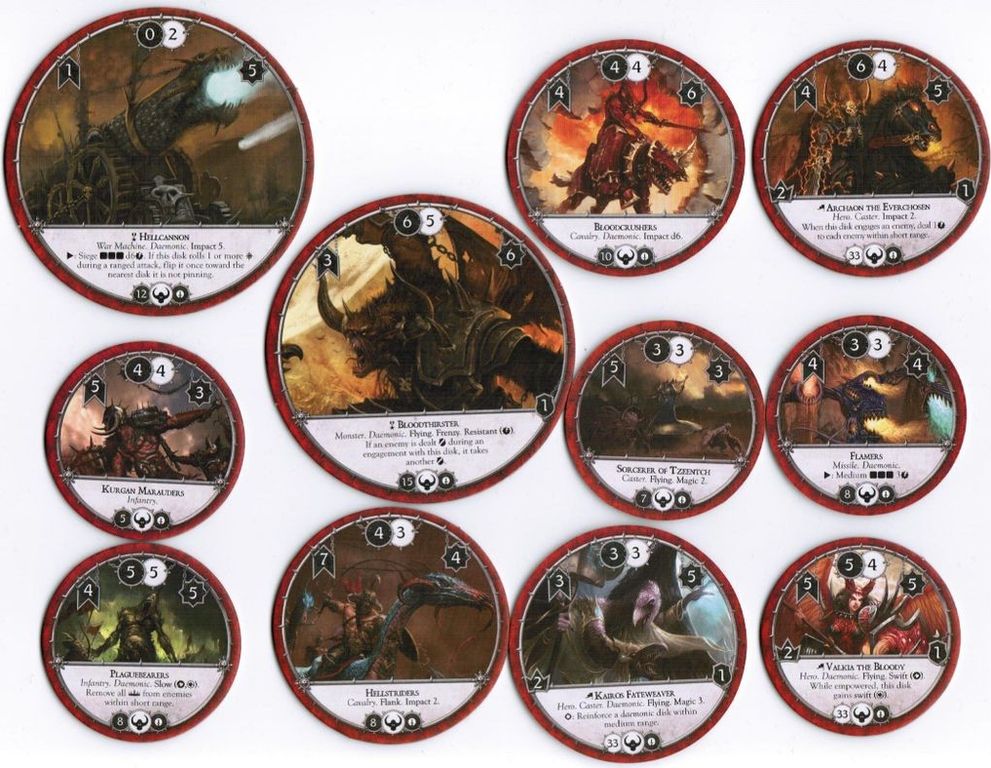 Warhammer: Diskwars - core set composants