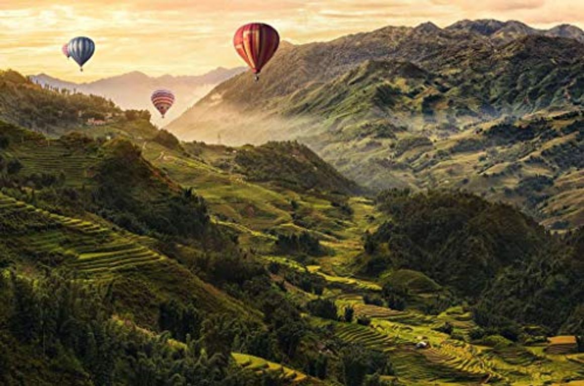 Rice terraces in Asia