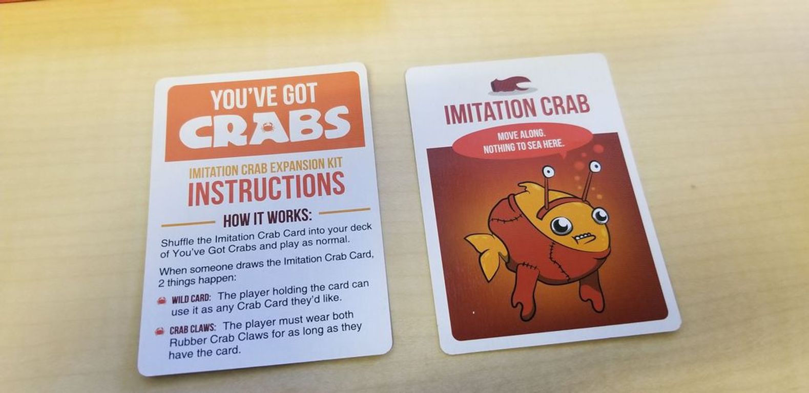You've Got Crabs Imitation Crab Expansion Kit cards