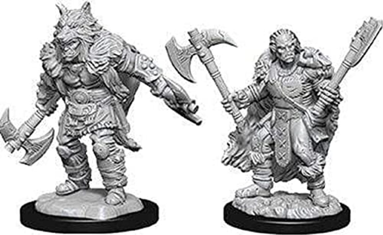 D&D Nolzur's Marvelous Miniatures - Male Half-Orc Barbarian miniaturas