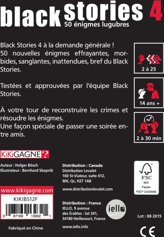 Los mejores precios hoy para Black Stories 2 - TableTopFinder