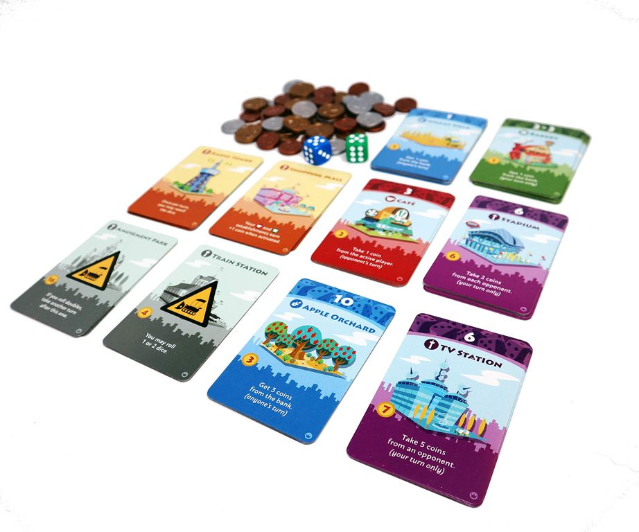 Machi Koro 5th Anniversary Edition cards