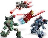 LEGO® Marvel Iron Man y Máquina de Guerra vs. Drones de Hammer partes