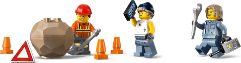 LEGO® City Heavy-Duty Recovery Tow Truck with Crane minifigures