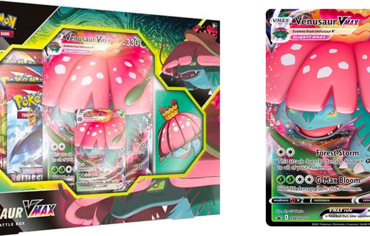 Pokémon TCG: Venusaur VMAX Battle Box kaart