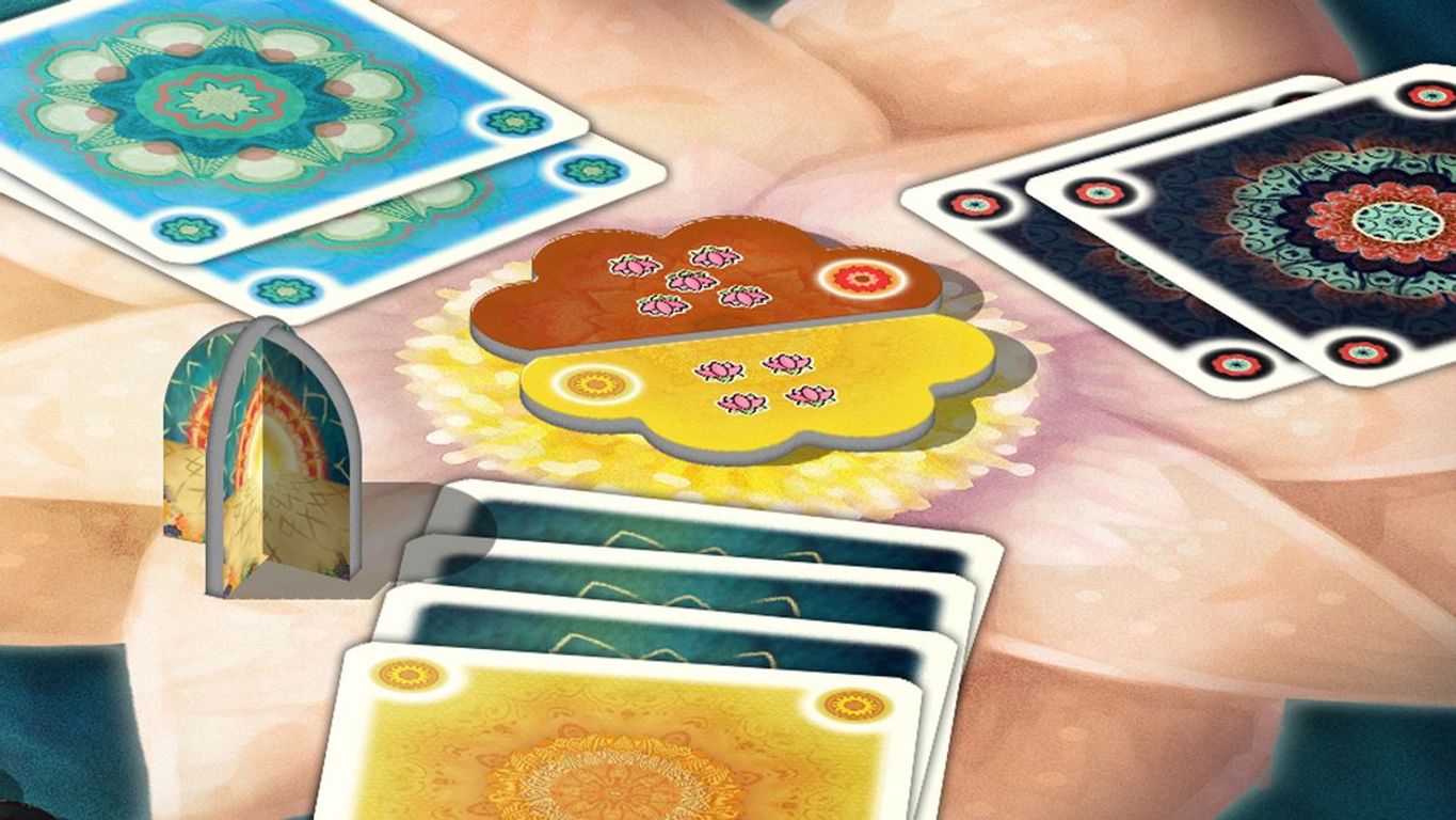 Flowers: A Mandala Game components