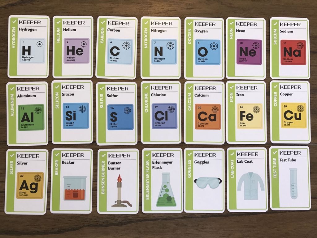 Chemistry Fluxx cartas