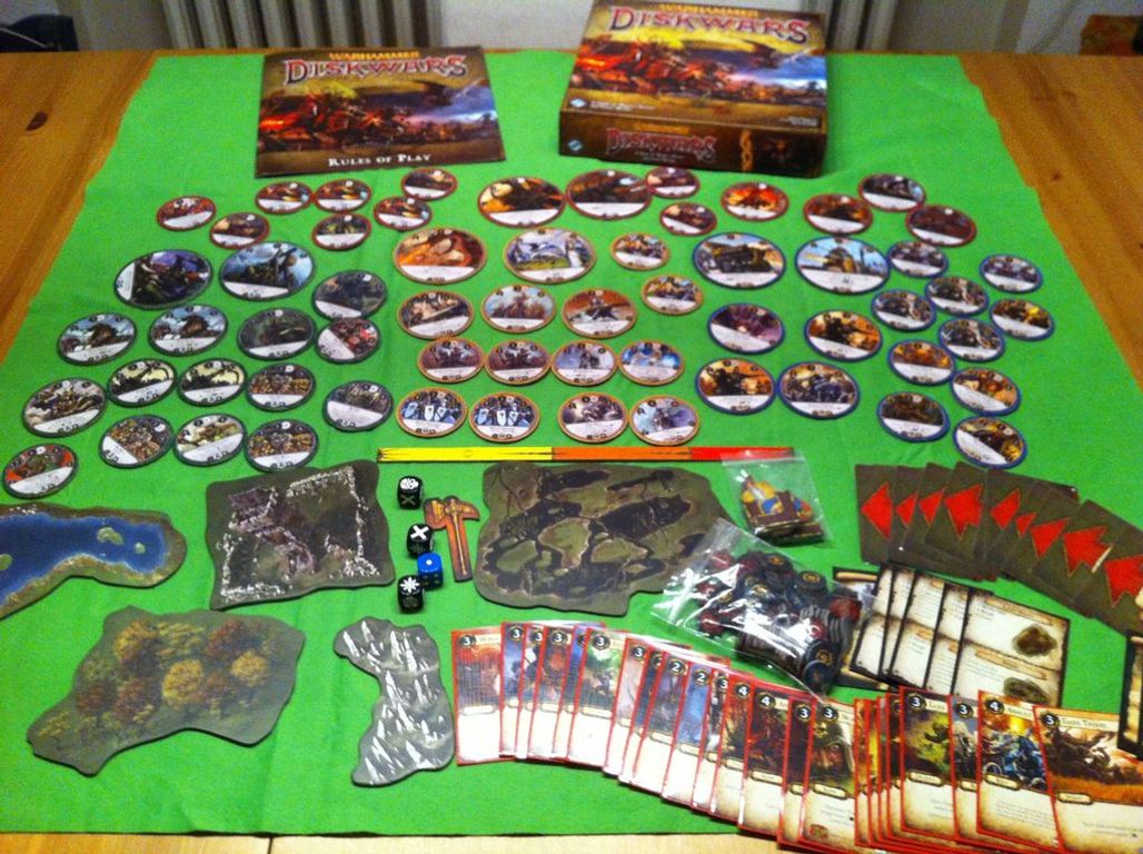 Warhammer: Diskwars - core set composants