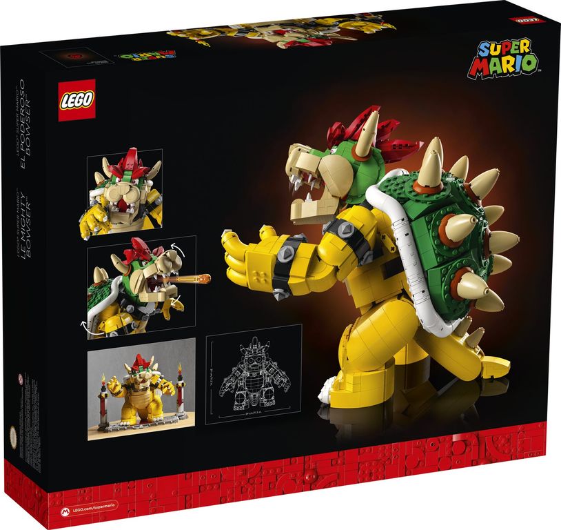 LEGO® Super Mario™ The Mighty Bowser™ back of the box
