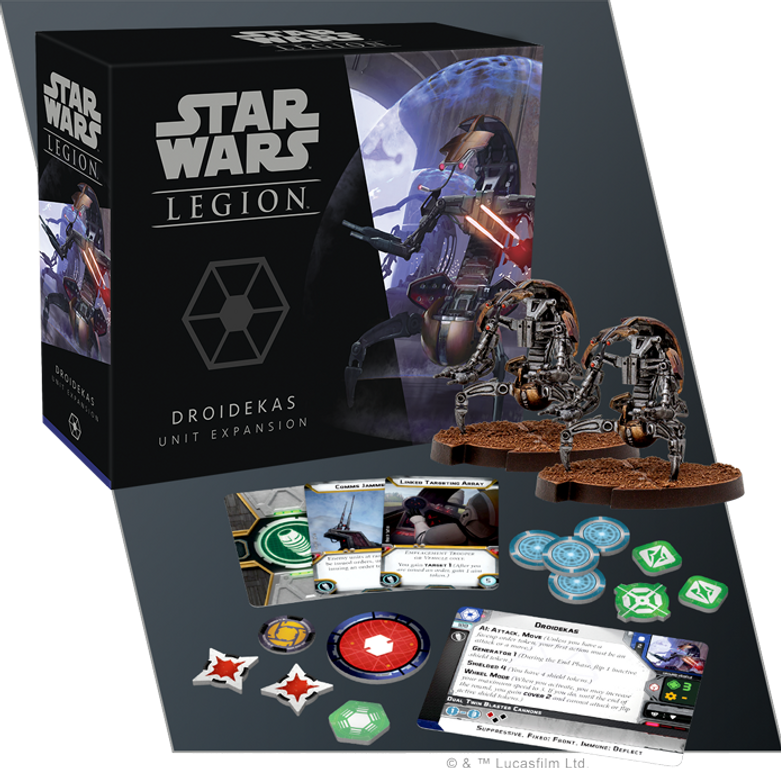 Star Wars Legión: Droidekas – expansión de unidad partes