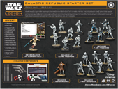 Star Wars: Legion - Galactic Republic Starter Set dos de la boîte
