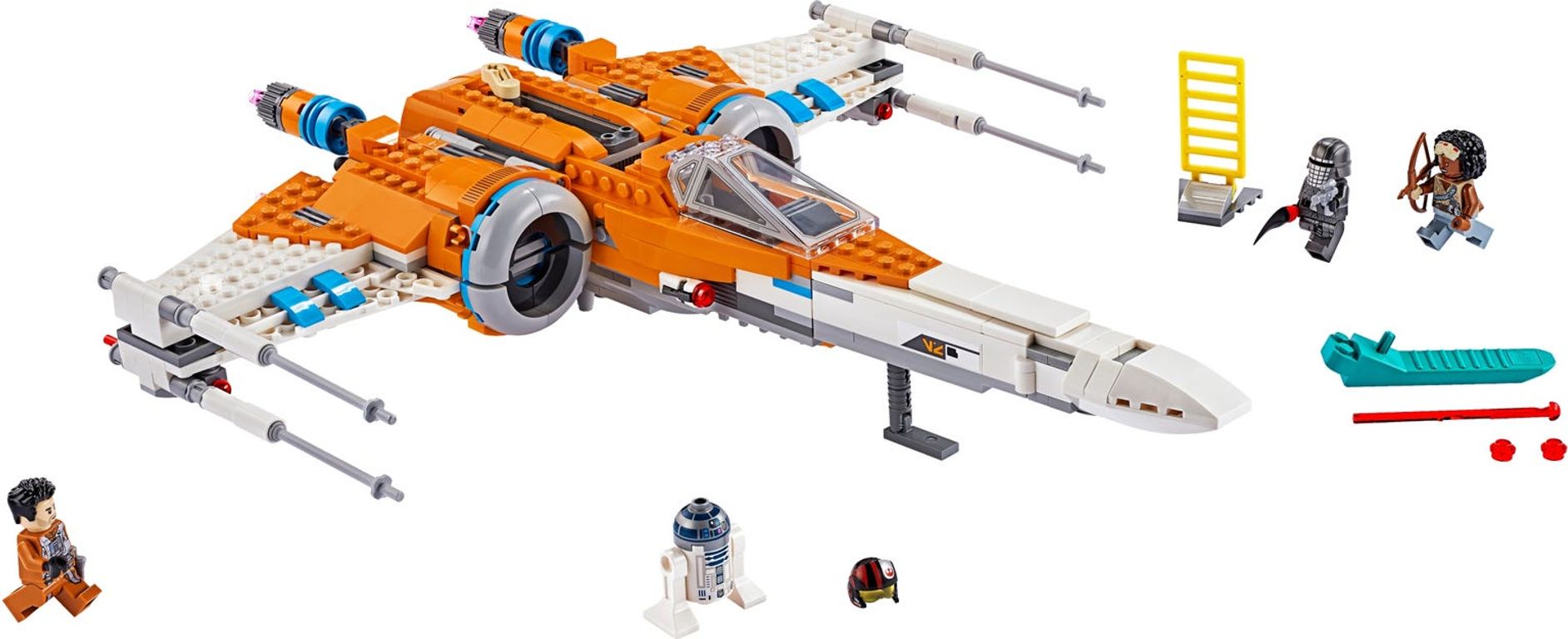 LEGO® Star Wars Poe Dameron's X-wing Fighter™ components