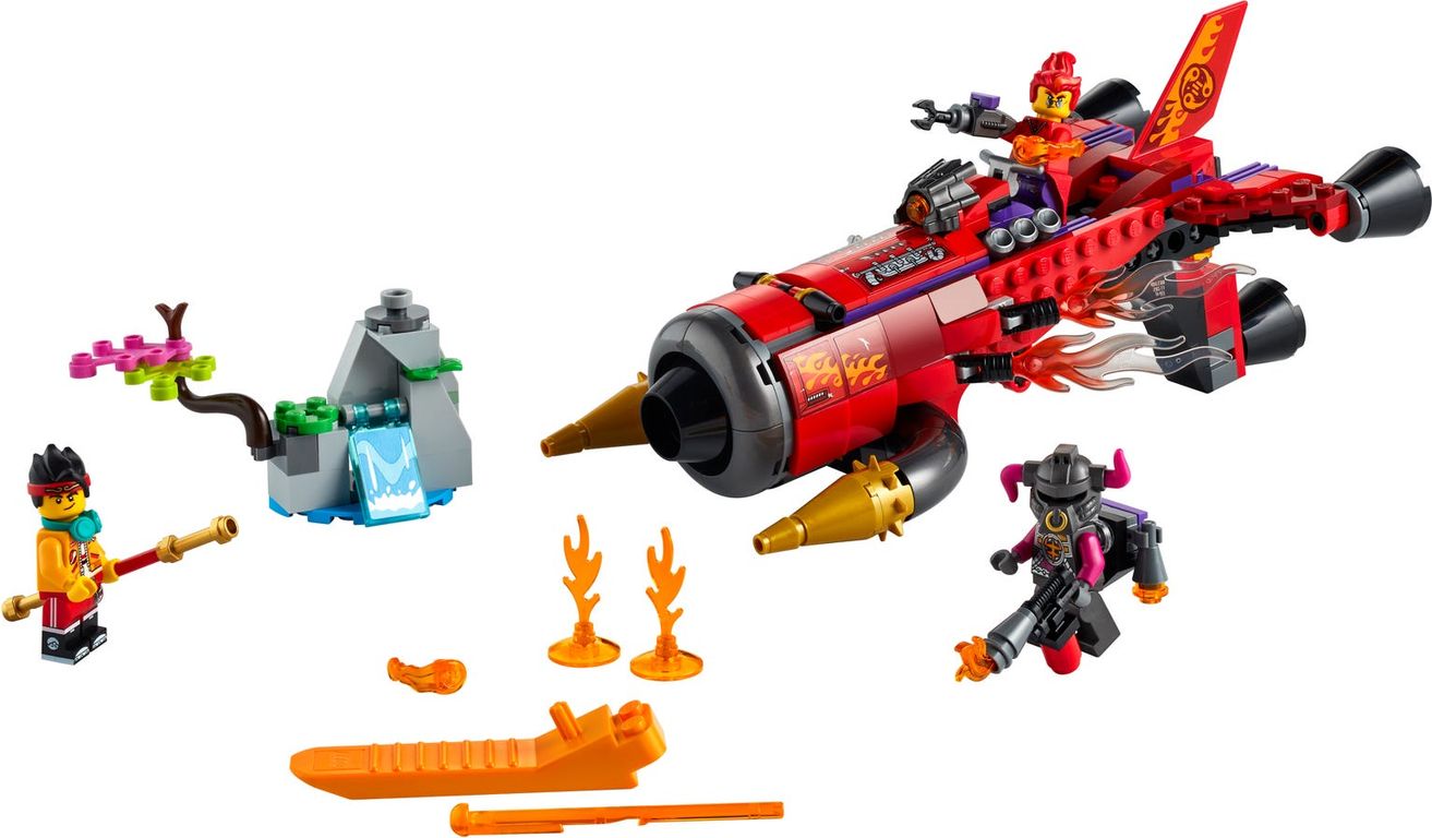 LEGO® Monkie Kid Red Son's helvliegtuig componenten