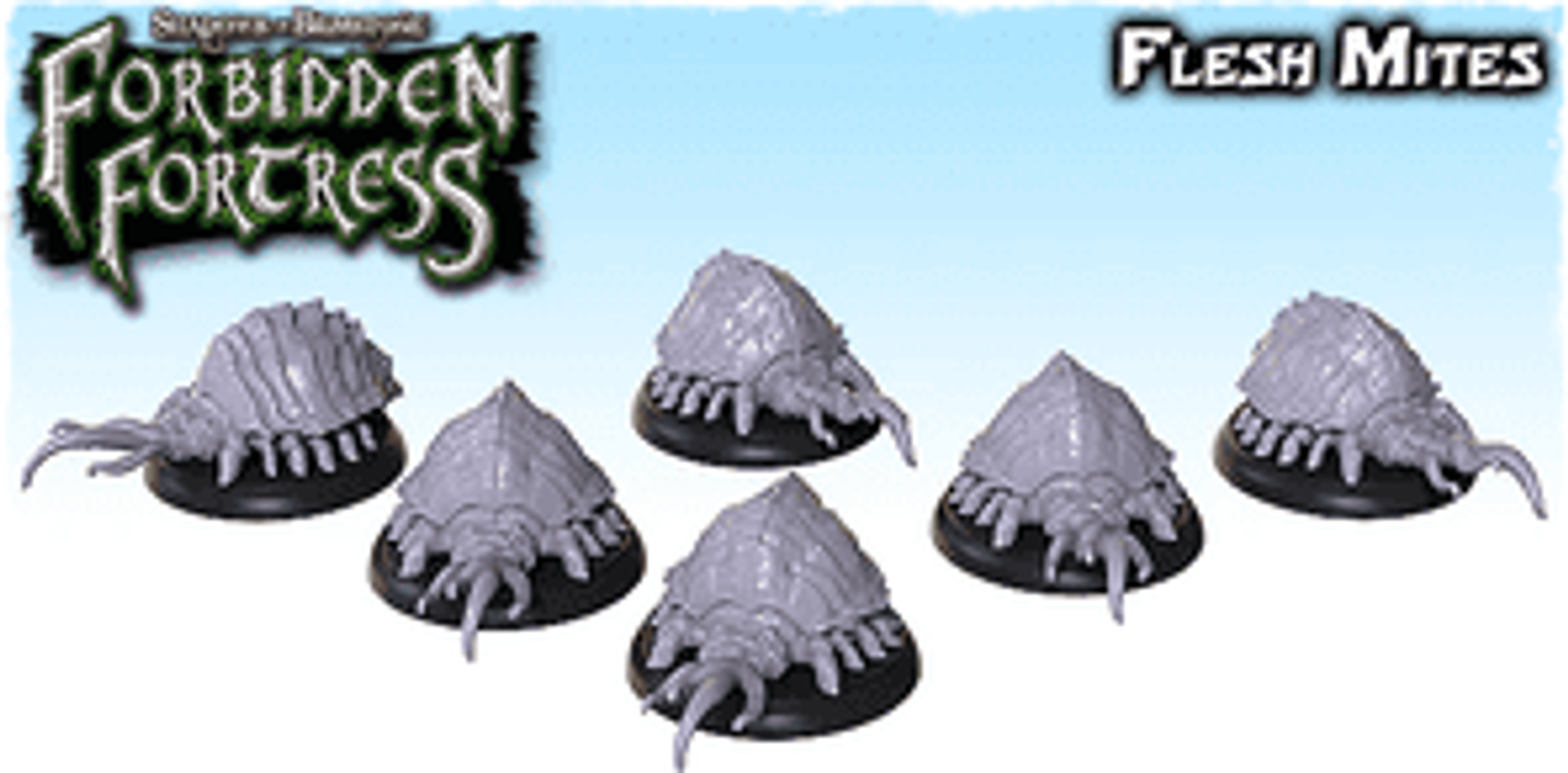 Shadows of Brimstone: Flesh Mites Enemy Pack miniaturas