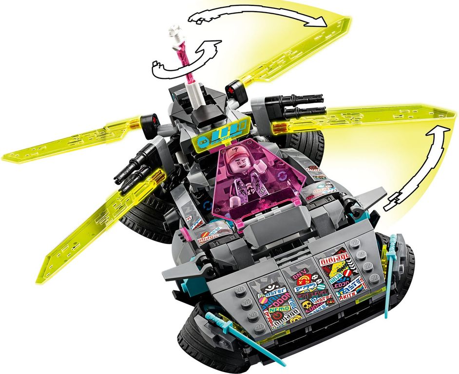 LEGO® Ninjago Coche Ninja Tuneado jugabilidad