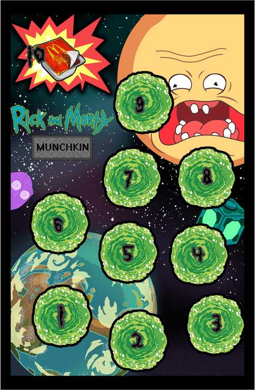 Munchkin: Rick & Morty plateau de jeu