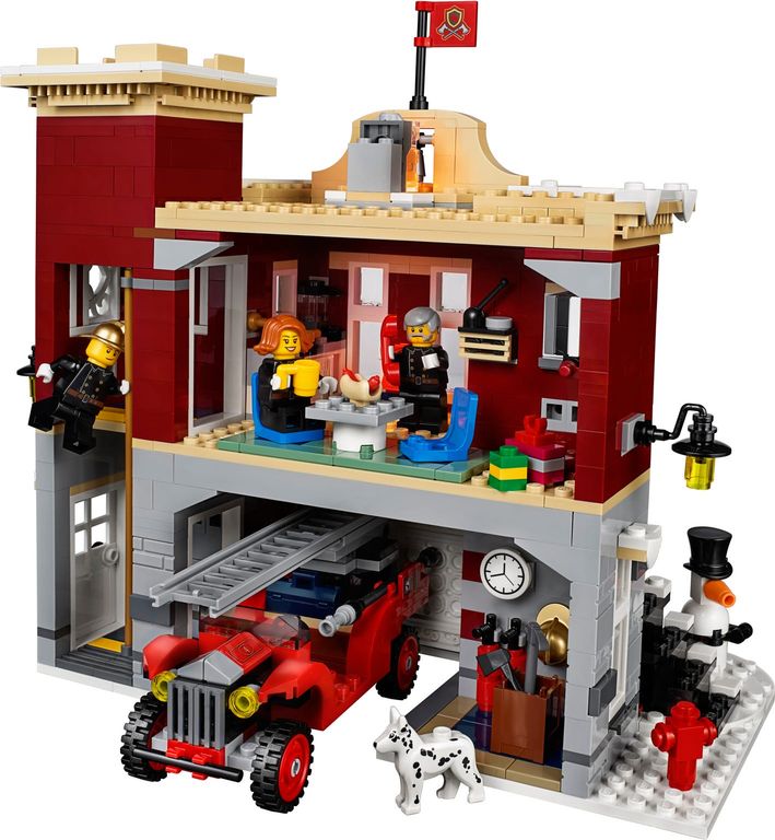 LEGO® Icons Winter Village Fire Station interior