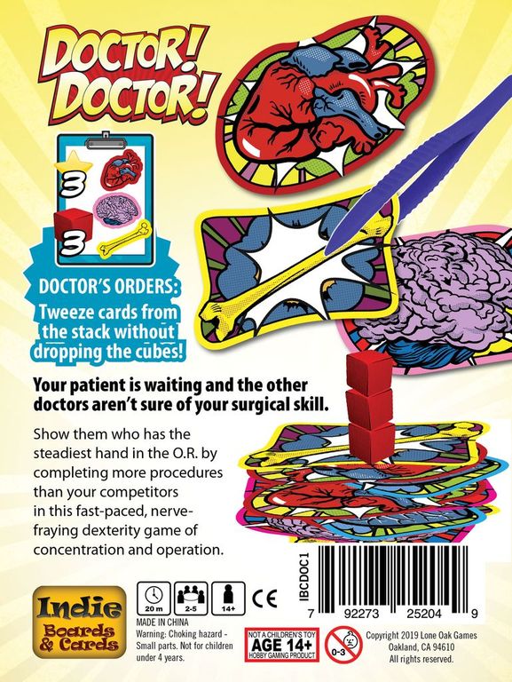 Doctor! Doctor! back of the box