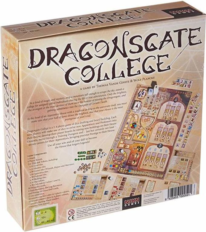 Dragonsgate College back of the box